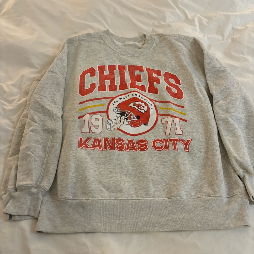 Abercrombie Kansas City Chiefs Graphic Oversized Sunday Crew